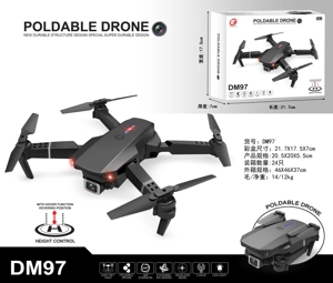 Innovative foldable, 2.4G Quadcopter, altitude hold with WIFI HD camera