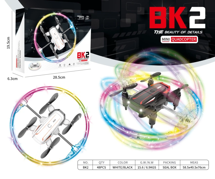 Colorful lights, stunt flips