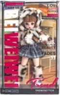 [Beiweiwei] 12-inch 30cm, 13 joints, solid body, 3D eyes, fashion exquisite leopard print loli doll
