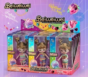 【English】4.5 inch OB11 doll 13 cm 13 joints real 3D comic eye fashion cartoon loli doll display box 12 small boxes four mixed