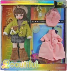 12-inch 30cm, 13 joints, solid body, 3D eyes, fashion exquisite forest style loli doll + accessories
