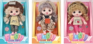 6-inch 15cm, 13 joints, solid body, expressive face, fashion cute loli doll, 3 styles assorted