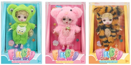 [English] 4.5 inch OB11 13 cm 13 joints real expression face fashion cartoon animal loli doll