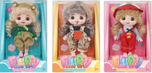 6-inch 15cm, 13 joints, solid body, expressive face, fashion cute loli doll, 3 styles assorted