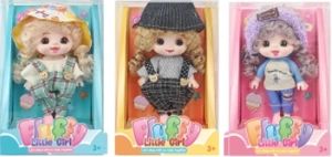 6-inch 15cm, 13 joints, solid body, expressive face, fashion cute loli doll, 3 styles assorted