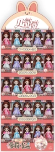 [Beiweiwei] 6-inch 17cm, 13 joints, solid body, 3D comic eyes, display cabinet loli doll, free 100 small doll boxes per cabinet