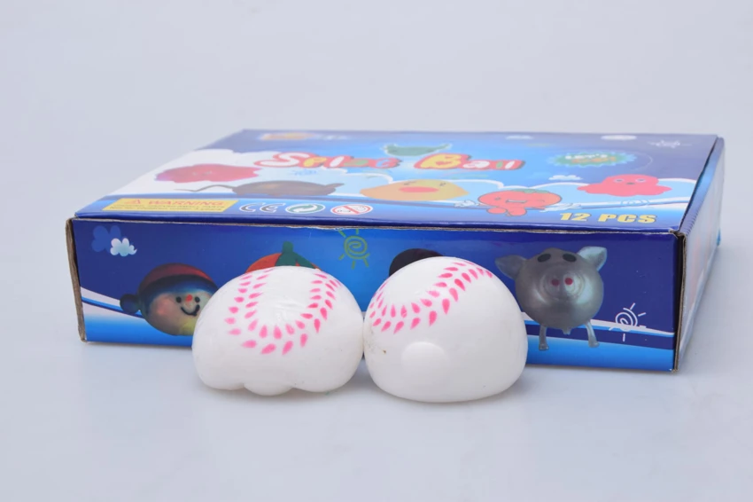 Baseball TPR Squishy Squeeze Ball