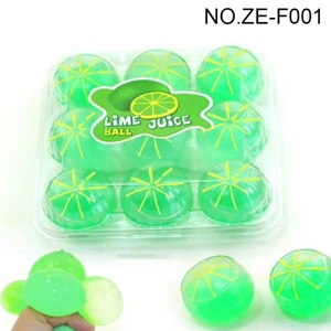 Lime Stress Relief Squishy TPR Squeeze Ball