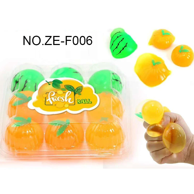 TPR Mixed Fruit Squeeze Ball