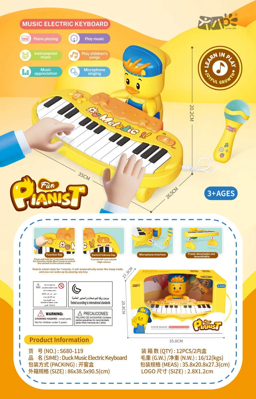 Mainan Keyboard Elektronik Musik Bebek