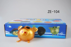 Pig Head Stress Relief Squishy TPR Squeeze Ball