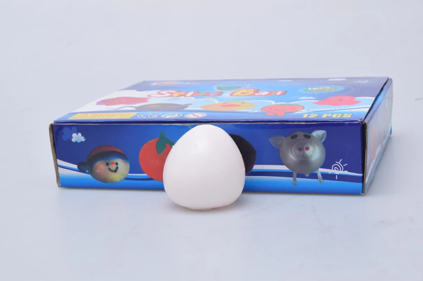 Boiled Egg Stress Relief Squishy TPR Squeeze Ball