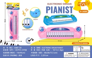 Pink Blue Electronic Keyboard (14 keys)