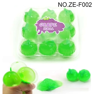 Green Grape Stress Relief Squishy TPR Squeeze Ball