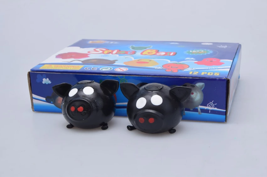 Pig Head Stress Relief Squishy TPR Squeeze Ball
