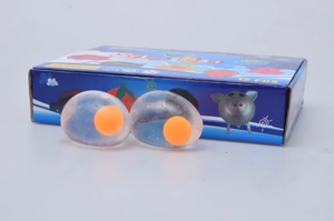 Transparent Egg Stress Relief Squishy TPR Squeeze Ball