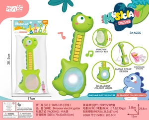 Mainan Gitar Elektronik Dinosaurus Tas Header