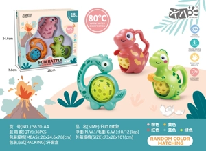 Baby Teether Rattle Dinosaur Series