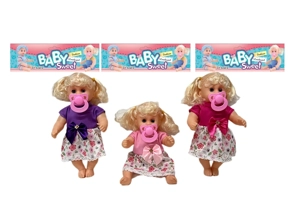 12 Inch High Quality Empty Body Bendable Leg Pacifier Girl Doll