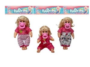 12 Inch High Quality Empty Body Bendable Leg Pacifier Girl Doll