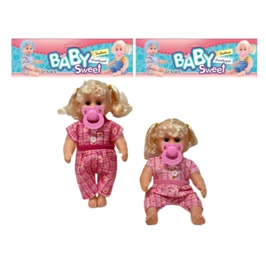 12 Inch High Quality Empty Body Bendable Leg Pacifier Girl Doll