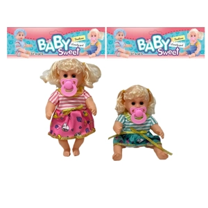 12 Inch High Quality Empty Body Bendable Leg Pacifier Girl Doll