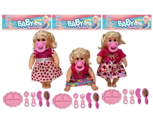12 Inch High Quality Empty Body Bendable Leg Pacifier Girl Doll with Various Accessories