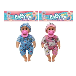 12 Inch High Quality Empty Body Bendable Leg Pacifier Boy Doll