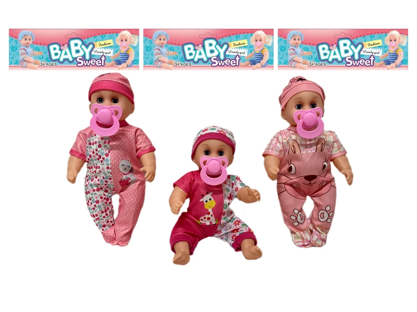 12 Inch High Quality Empty Body Bendable Leg Pacifier Boy Doll