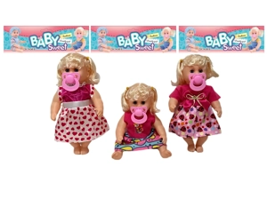 12 Inch High Quality Empty Body Bendable Leg Pacifier Girl Doll