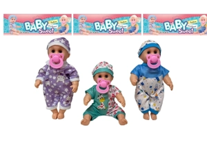 12 Inch High Quality Empty Body Bendable Leg Pacifier Boy Doll