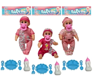 12 Inch High Quality Empty Body Bendable Leg Pacifier Boy Doll with Various Accessories