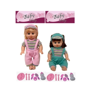 14 Inch Empty Body Bendable Leg Drink & Pee Girl Doll with Various Accessories