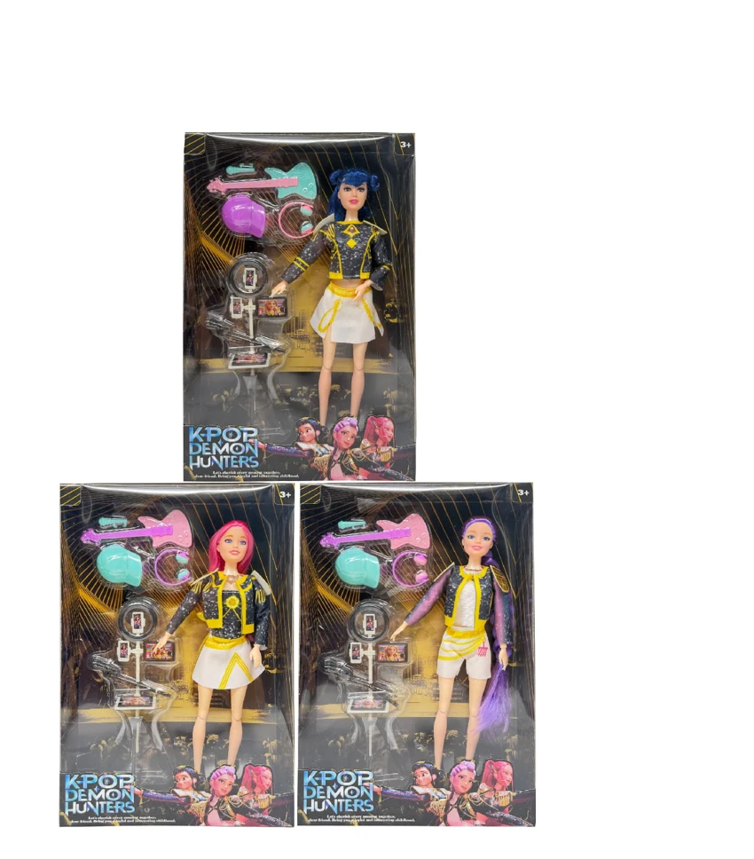 Generasi 3 K-POP Demon Hunt 12 Joint Body Witch Hunt, dengan peralatan siaran langsung dan set gitar