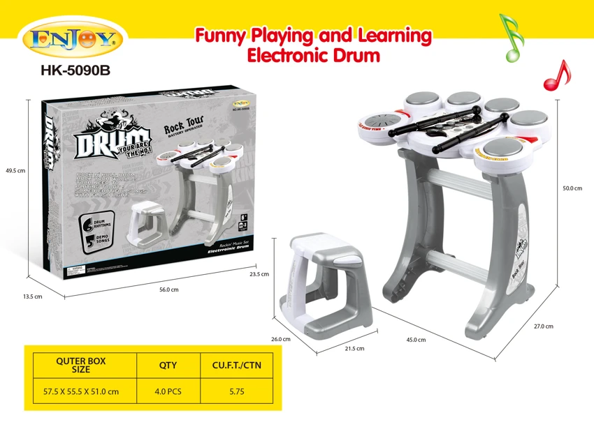 Musical Instrument Drum + Stand