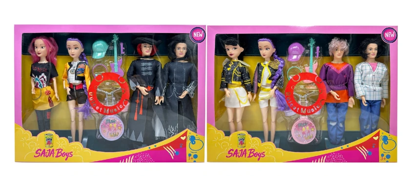 รุ่นที่ 2 K-POP วงดนตรีแสงสว่าง 11.5 นิ้ว 12 ข้อ วงดนตรีสาว วงดนตรีชาย 4 คน ผสมกับกีต้าร์ ชุดกลอง กลอง ผสม