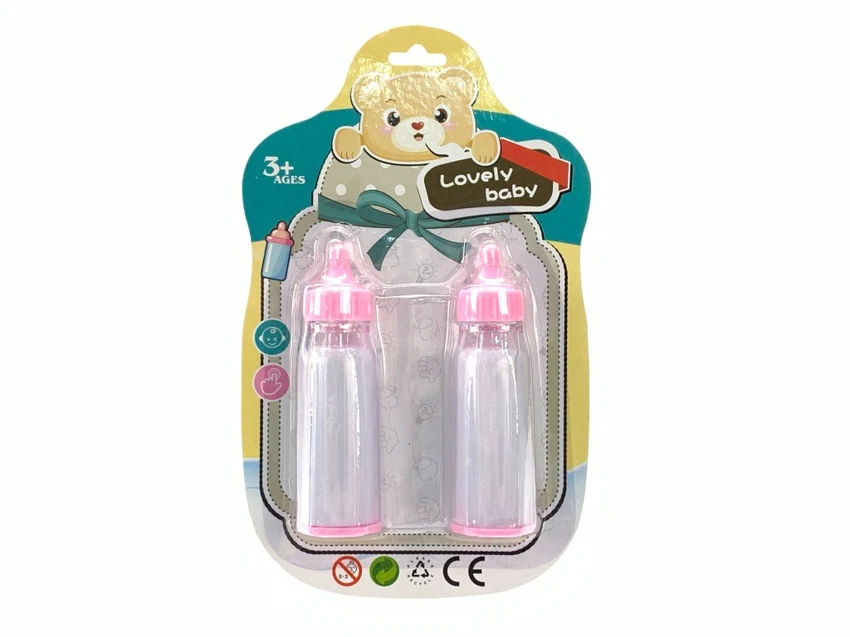 Pretend play baby magic orange juice bottle