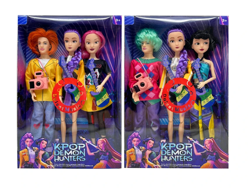 รุ่นที่ 1 K-POP ล่าปีศาจ เทปแสง เพลง 11.5 นิ้ว 12 ข้อต่อ กลุ่มสาว ล่าปีศาจ ตัวจริง กลุ่มชาย ผสม 3 คน พร้อมกีตาร์ พร้อมกล้อง