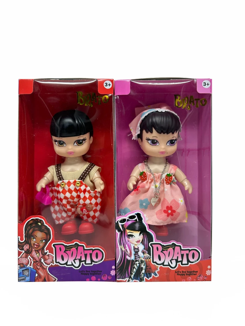 Generasi 2 8 inci 12 sendi mode tubuh padat boneka Belaz dengan tas tangan dengan kalung