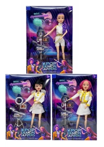 Edisi Mattel, generasi ke - 2 K-POP Demon Hunt 12 Joint Body Witch Hunters, dengan peralatan siaran langsung dan set gitar