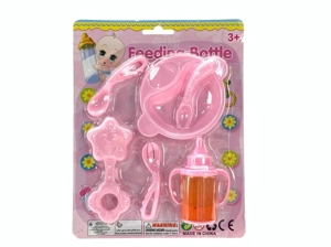 Pretend play baby magic orange juice sippy cup bottle with tableware