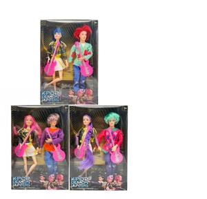 รุ่นที่ 3 K-POP 11.5 นิ้ว 12 ข้อ กลุ่มนักล่ามดทึบ กลุ่มนักล่ามดชาย 2 คนผสมกับกีตาร์