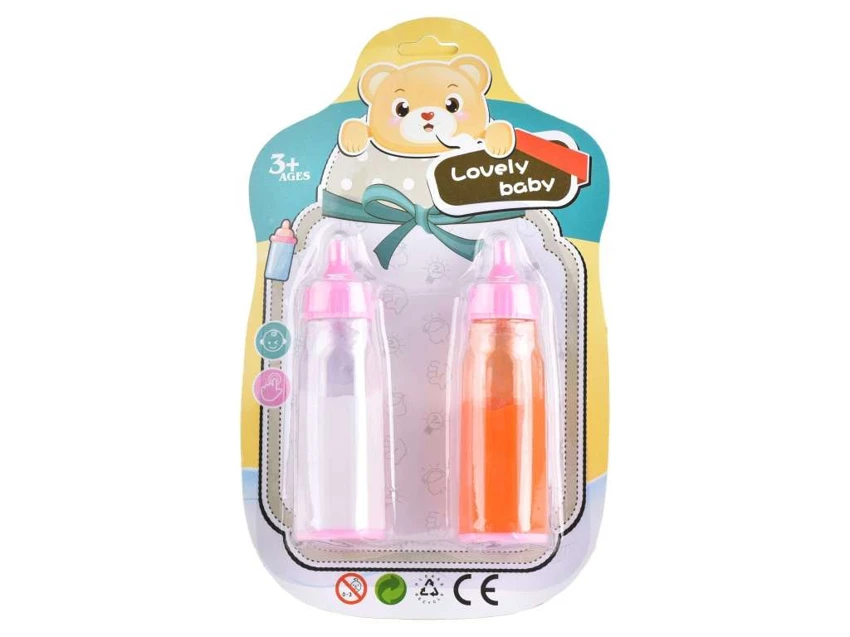 Jus jeruk ajaib bayi dengan botol susu. Jus jeruk ajaib bayi dengan botol susu