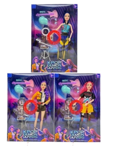 Generasi pertama K-POP Pemburu Sihir dengan muzik cahaya 12 sendi pemburu sihir, dengan peralatan siaran langsung dan set gitar