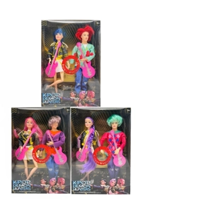 Generasi 3 K-POP dengan muzik cahaya Pemburu 11.5 inci 12 sendi kumpulan pemburu wanita, kumpulan pemburu lelaki 2 orang campuran dengan gitar