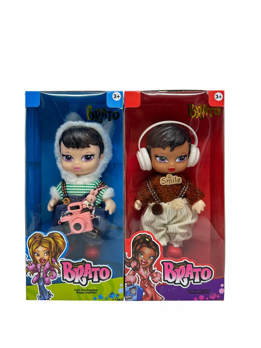 Generation 2 8 inch 12-joint solid plush fashion Belaz doll with headphones and camera