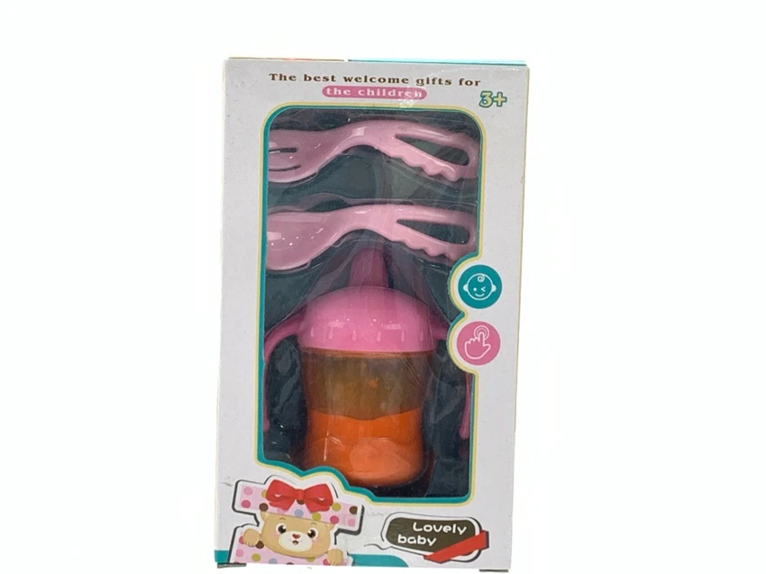 Pretend play baby magic large orange juice bottle