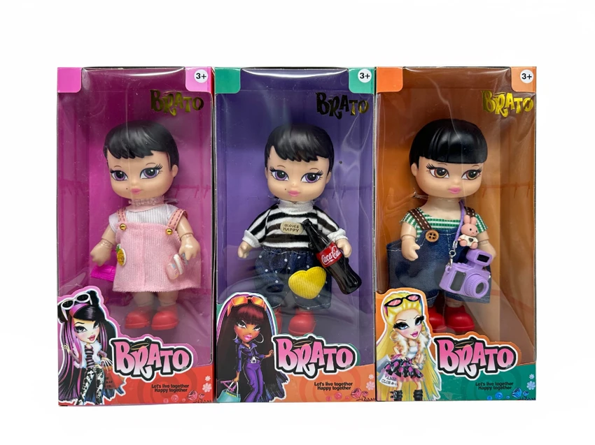 ตุ๊กตา 2 รุ่น 8 นิ้ว 12 ข้อ ตุ๊กตาแฟชั่น พร้อมกระเป๋าถือ พร้อมกล้อง พร้อมขวดโคล่า