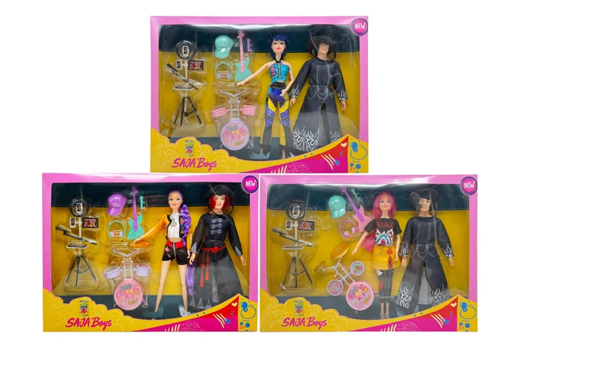 รุ่นที่ 1 K-POP 1.5 นิ้ว 12 ข้อ กลุ่มนักล่ามดทึบ กลุ่มนักล่ามดทึบหญิง กลุ่มนักล่ามดทึบชาย 2 คน ผสมกับอุปกรณ์ห้องถ่ายทอดสด พร้อมกีตาร์ ชุดกลอง กลอง ผสม