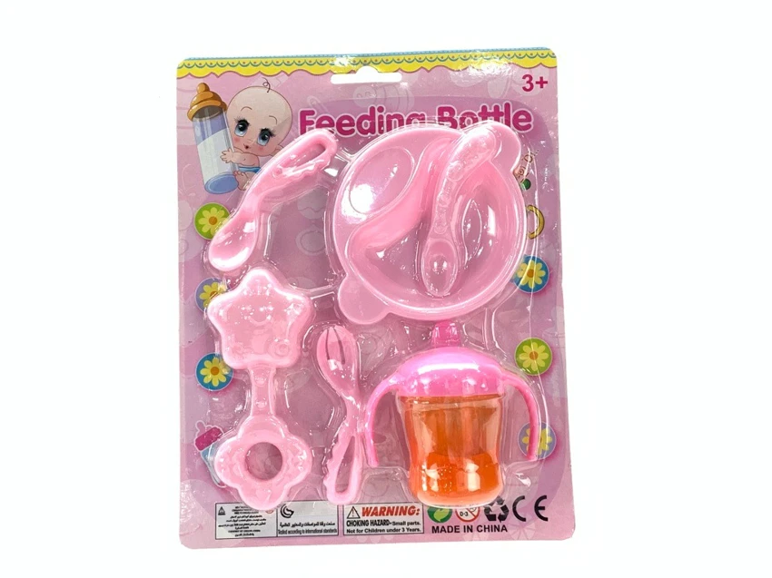 ขวดนมพร้อมช้อนอาหาร